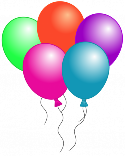 28+ Collection of Free Birthday Balloon Clipart | High quality, free ...