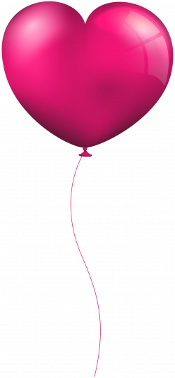 Pink Heart Balloon Clip Art Image | Gallery Yopriceville - High ...