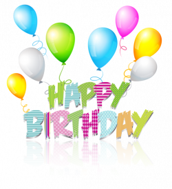 Party Coloured Happy Birthday Text PNG Clip Art Image | Birthday ...