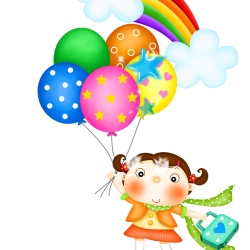 Birthday Happiness Message Wish Friendship - Girl holding balloons ...