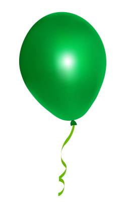 Green Balloon PNG image - PngPix