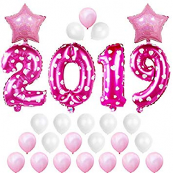 Amazon.com: 16 Inch 2019 Balloons New Year Balloon 2019 ...