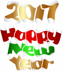 Happy New Year 2017 transparent PNG - StickPNG