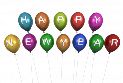 Happy New Year Balloons transparent PNG - StickPNG
