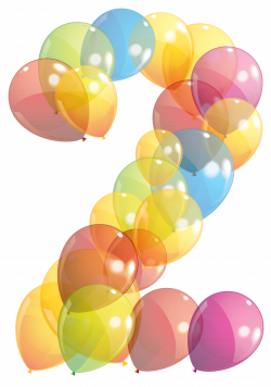 Transparent Two Number of Balloons PNG Clipart Image | Gallery ...