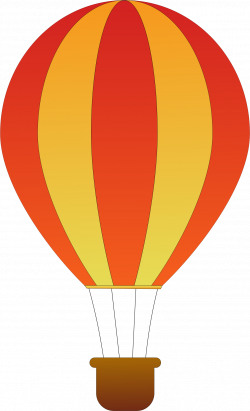Clipart - Vertical Striped Hot Air Balloons 2