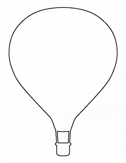 28+ Collection of Hot Air Balloon Drawing Template | High quality ...