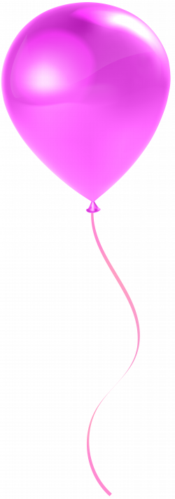 Single PNG Pink Balloon Transparent Clip Art | Gallery Yopriceville ...