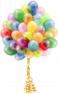 Transparent Balloons Bunch Clipart Image | Gallery Yopriceville ...