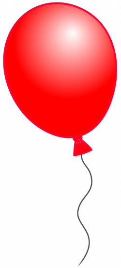 Red Balloon Bouquet Clipart