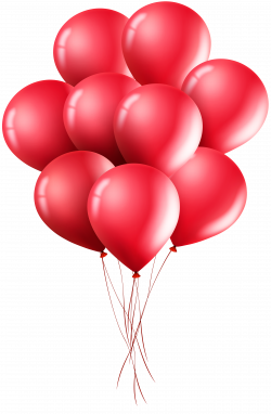 Red Balloons PNG Clip Art Image | Gallery Yopriceville - High ...