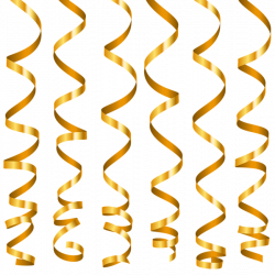 Gold Curly Ribbons PNG Clipart Image | PNG-jpg | Pinterest | Ribbon ...