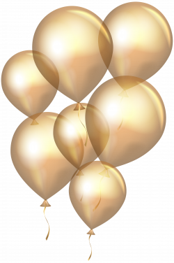 Transparent Gold Balloons PNG Clip Art | Gallery Yopriceville ...