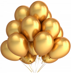 Transparent Gold Balloons Clipart | Gallery Yopriceville - High ...