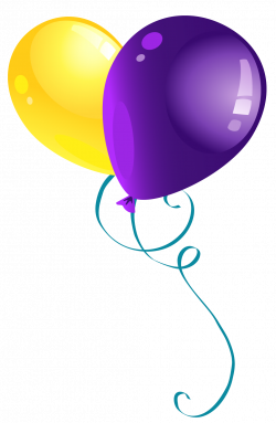 Yellow and Purple Balloons PNG Clipart Picture | Baby Shower Ideas ...