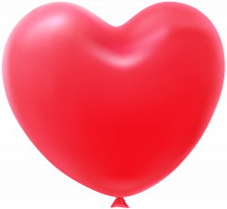 Heart Shape Balloon Red Transparent Clip Art Image | Gallery ...