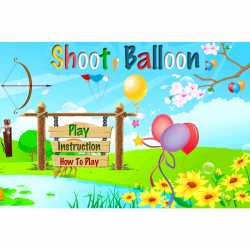Balloon clipart shooting ~ Frames ~ Illustrations ~ HD images ...