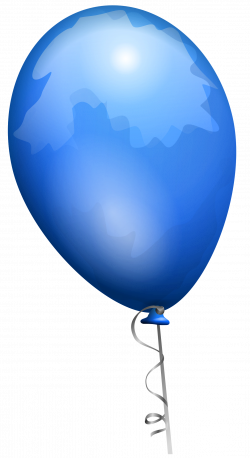 Clipart - Blue balloon