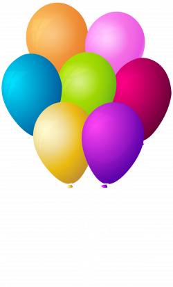 Balloons Bunch Transparent PNG Clip Art Image | Gallery ...