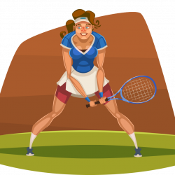 Cartoon Tennis Clip art - Cartoon tennis player 904*907 transprent ...
