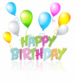 Party Coloured Happy Birthday Text PNG Clip Art Image | Gallery ...