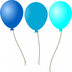 Emmas Blue Balloons Clip Art at Clker.com - vector clip art online ...
