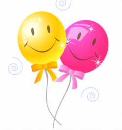 Clip art of a bouquet of colorful balloons for a birthday party or ...