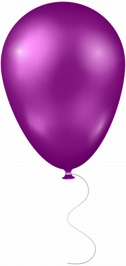 Purple Balloon Transparent PNG Clip Art Image | Gallery ...