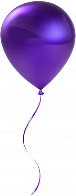 Single Purple Balloon Transparent Clip Art | Gallery Yopriceville ...