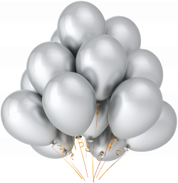 Transparent Silver Balloons Clipart | Gallery Yopriceville - High ...