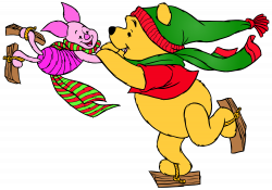 Winnie the Pooh and Piglet Skating PNG Clip Art - Best WEB Clipart