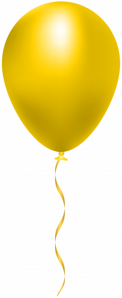 Yellow Balloon PNG Clip Art Image | Gallery Yopriceville - High ...