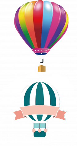 Balloon Basket Illustration - The parachute is beautifully decorated ...