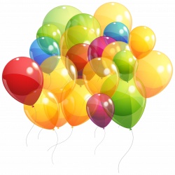 Transparent Colorful Balloons Bunch PNG Clipart Image | Gallery ...