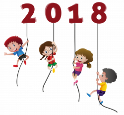 Happy New Year 2018 Kids Funny without background - Coloring Point ...
