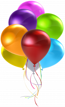 Colorful Balloon Bunch Transparent Clip Art | Gallery Yopriceville ...