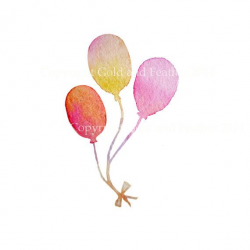 Nursery Clip Art Balloons Birthday Party Celebrate Instant ...