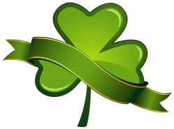 St Patricks Day Shamrock with Banner PNG Clipart | St Patrick ...