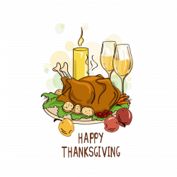 Thanksgiving dinner Turkey meat Cartoon - Cartoon Thanksgiving ...
