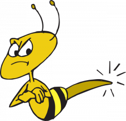 Angry Bee Clip Art at Clker.com - vector clip art online, royalty ...