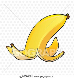 EPS Vector - Banana peel . Stock Clipart Illustration ...