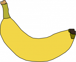 Banana | Free Stock Photo | Illustration of a yellow banana | # 11398