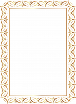 Gold Border Frame Transparent PNG Clip Art Image 5814*8000 ...