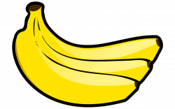 Clipart Banana Buah Buahan Picture 387845 Clipart Banana