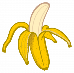 Clipart - banana - coloured