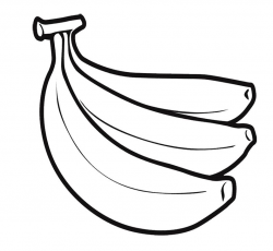 Great And Tasty Banana Coloring Page | Kids Coloring Pages ...
