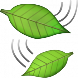 Download Leaf Falling Emoji Image in PNG | Emoji Island