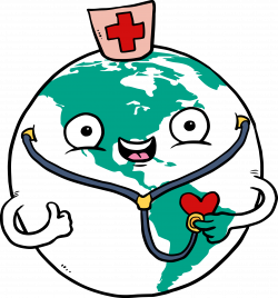 Nursing Stethoscope Physician Clip art - Cartoon earth 2407*2586 ...