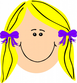 Clipart - blond, long haired girl
