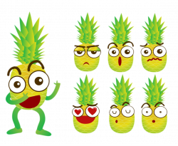 Pineapple Cartoon Clip art - Cartoon Pineapple 1136*936 transprent ...